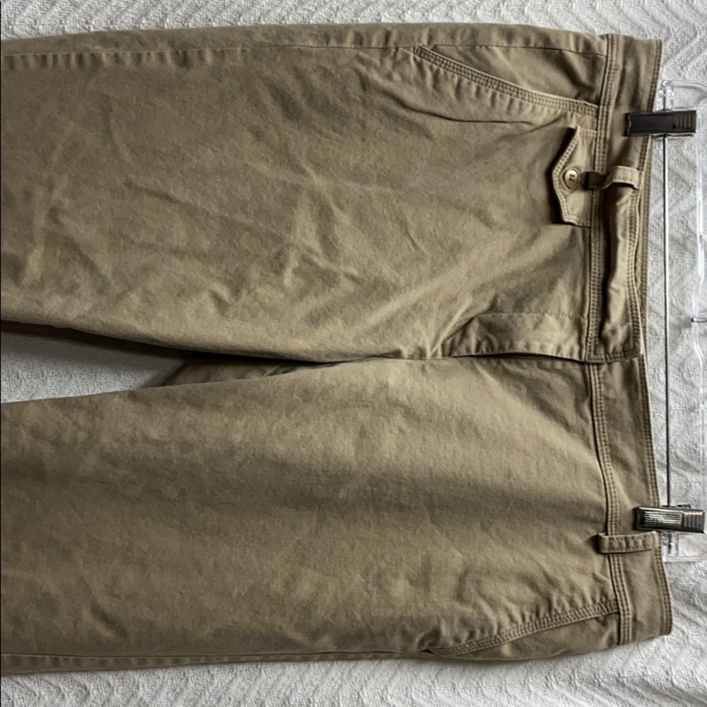 Talbots khaki zippered pants size 14 petite - Picture 2 of 8